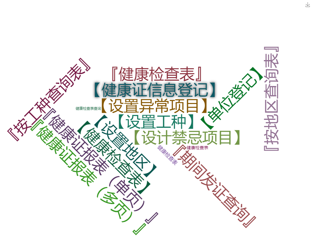 健康检查表打印管理系统关键功能概览图